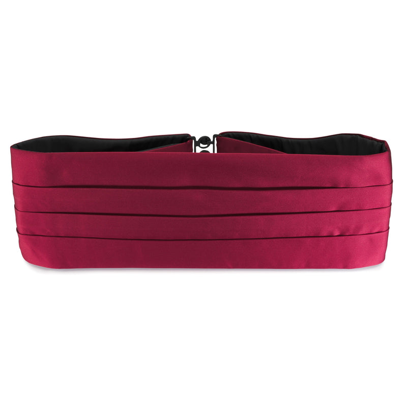 Wine Satin Silk Cummerbund