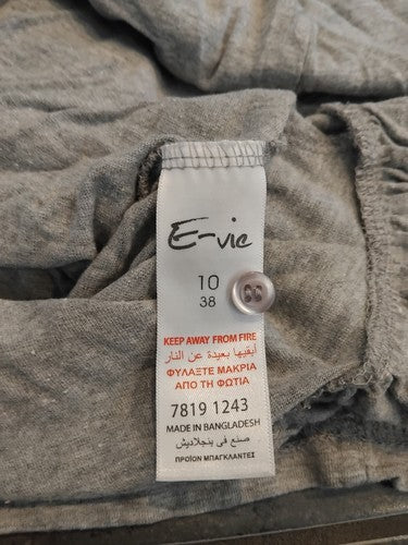 Ladies - E-vie grey short dress - Size 10 - Used Condition