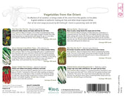 RHS Vegetables from the Orient Vegetable Seeds Collection 6 Asian Inspired Varieties | Vegetable Seeds | 5011775290485 5011775290485 | AllotMate Essentials
